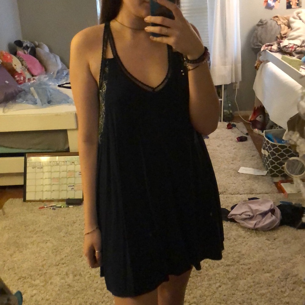 Navy blue sundress